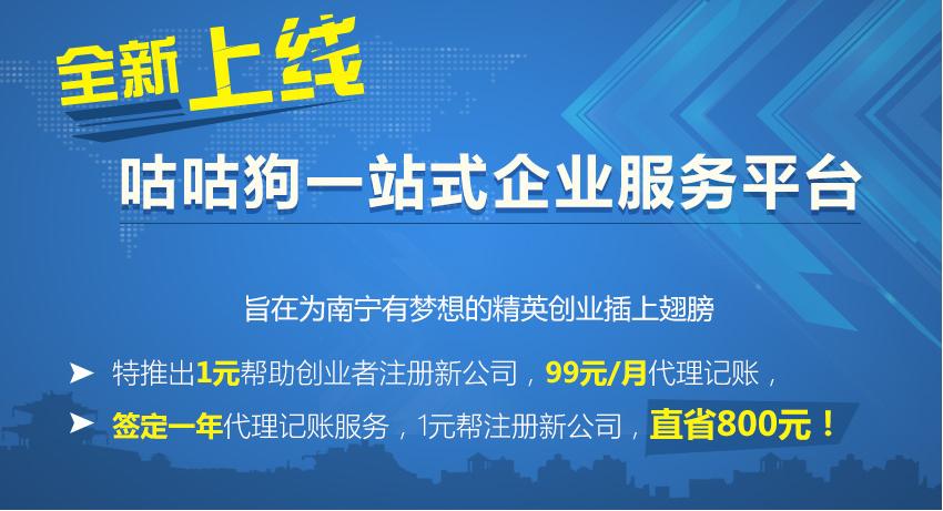 南宁咕咕狗代理记账,公司服务一站享